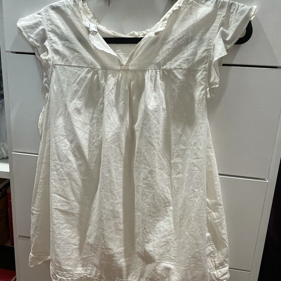 CREAM RUFFLE TOP - Picture 2 of 3